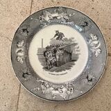 Duo d'assiettes Creil & Montereau, XIXème s.