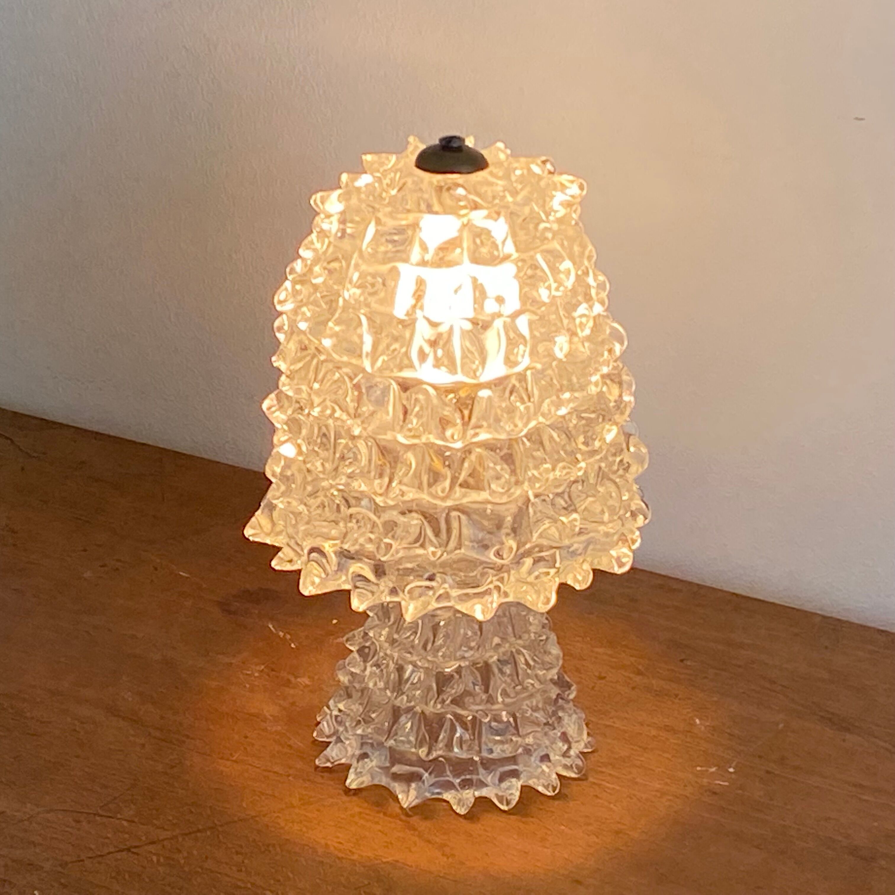 Barovier & Toso lamp in Murano glass. 1940.