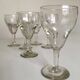 series of 6 walk glasses from bistro counter 50s