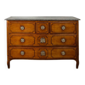 Commode transition en merisier, XVIIIème siècle