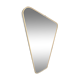 Vintage mirror 60s gold metal Scandinavian style 36x78cm