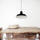 Black enamelled sheet metal suspension