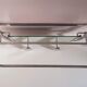 Porte manteau en aluminium art déco avec miroir