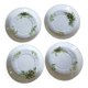 Limoges Christmas saucers