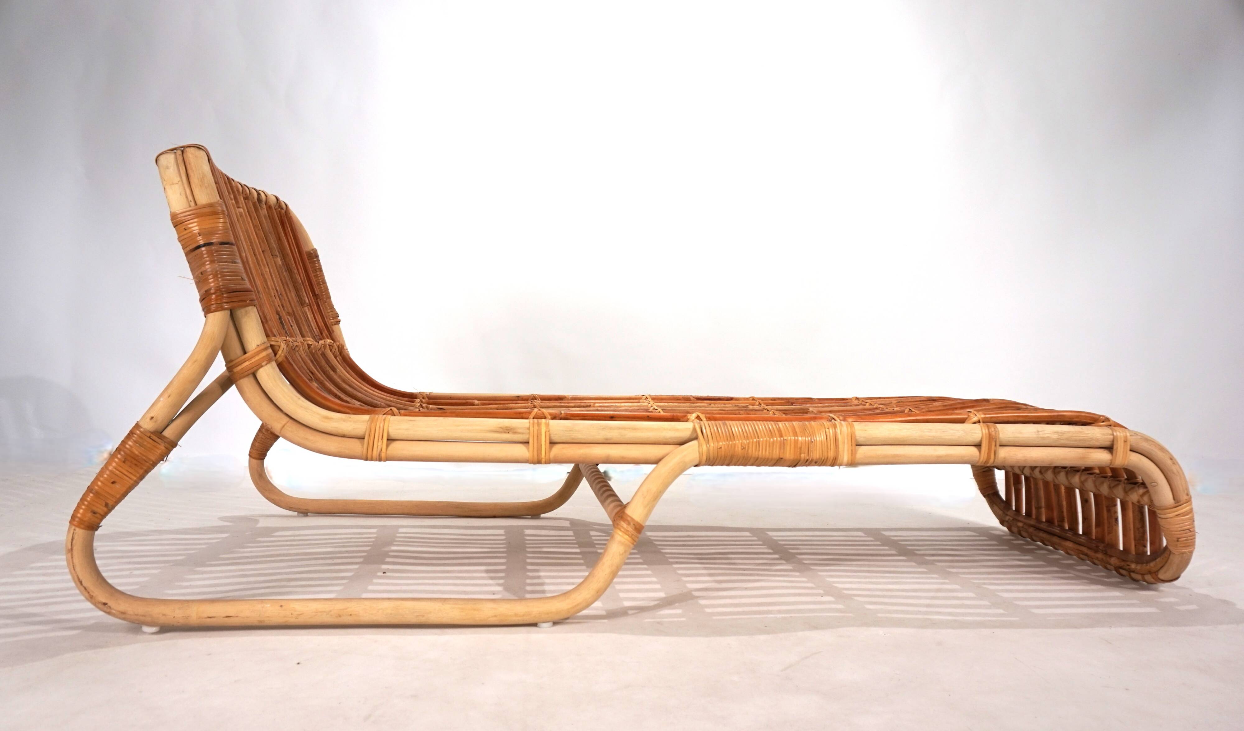 Lit de repos en bambou, 1970