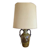 Lampe en céramique craquelée