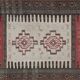 Vintage Turkish kilim handwoven 107x185 cm