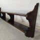 Rustic oak wall shelf