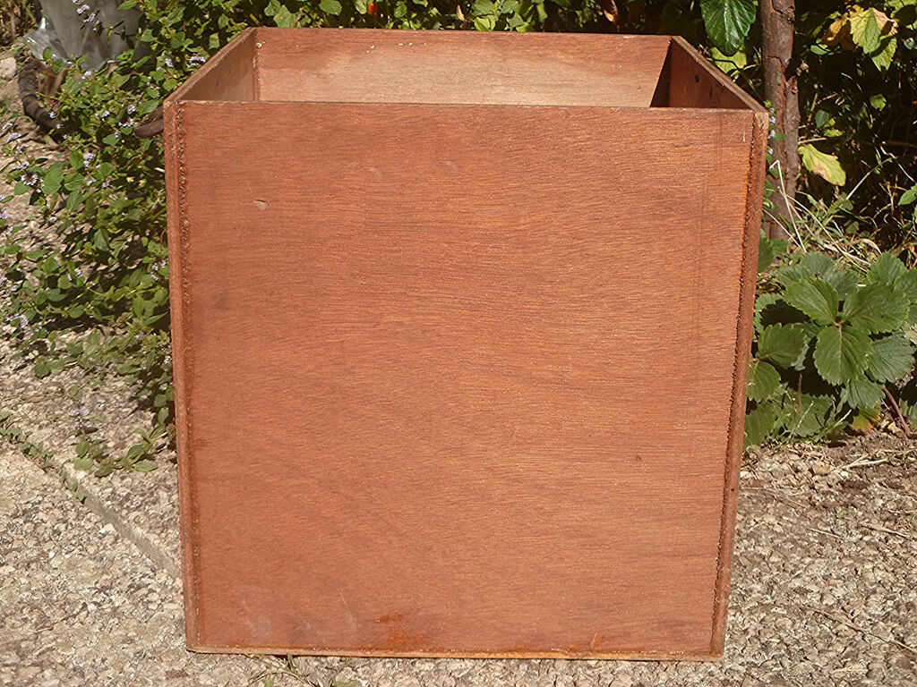 Wooden industrial crate
