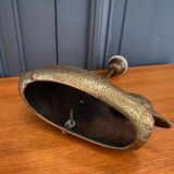 Lampe en bronze à décor de canard 1960