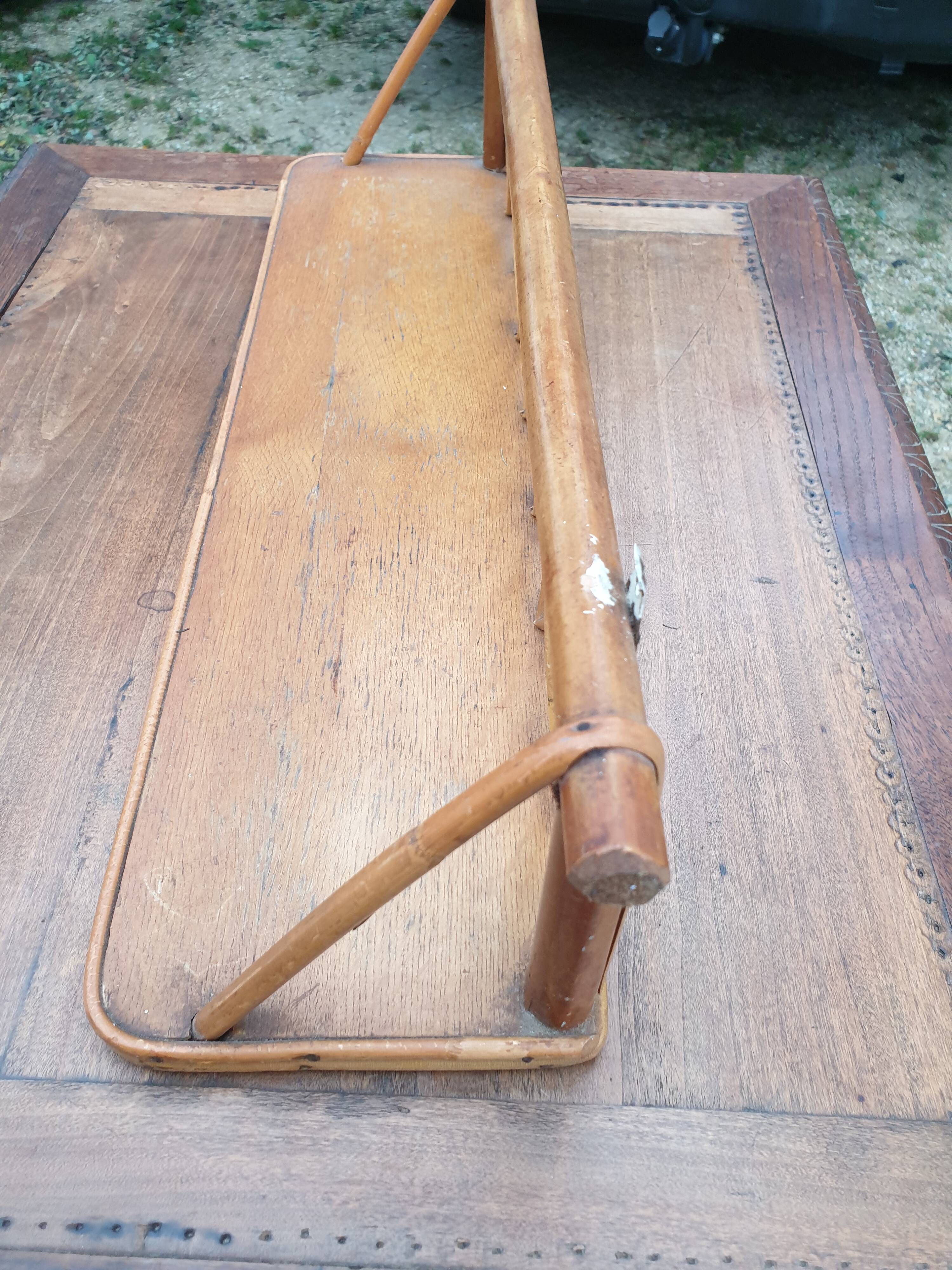 Sixties rattan wall shelf