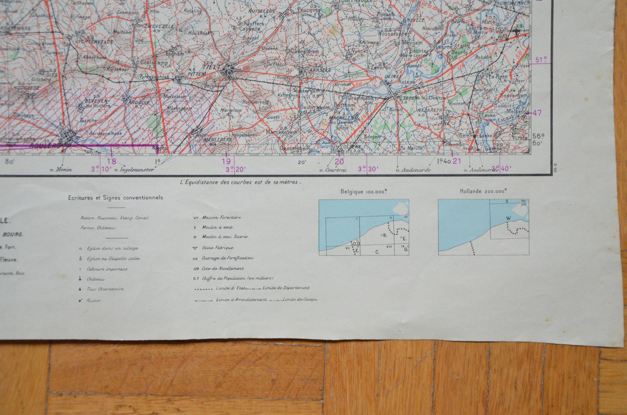Map No. 2 Dunkirk-Bruges army edition