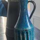 Vase vintage scandinave bleu