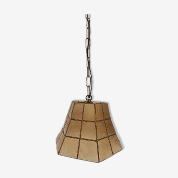 Hanging lamp blinds day mother and brass