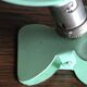 Vintage mint green mushroom clip/reader lamp, 1960s