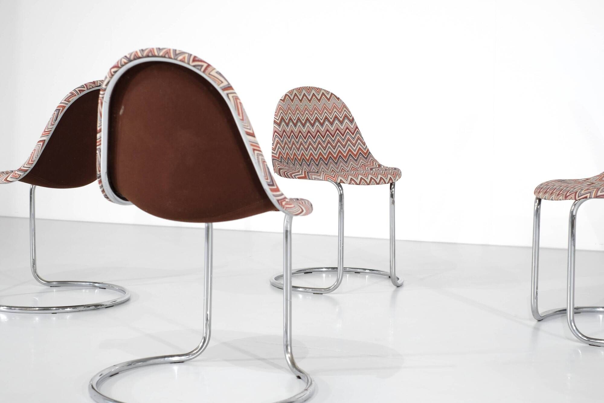Set of "Maia" chairs by Giotto Stoppino for Bernini, Italy 1970s