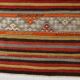 Tapis Kilim rayé couleur pêche 6x11, tapis Kilim en laine antique, 165x326