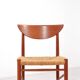 Ensemble de 4 chaises à repas en teck par Peter Hvidt & Orla Molgaard-Nielsen