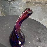 vase, blown glass soliflore, numbered 04, signed MDINA GLASS MALTA, vintage