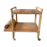 Rolling dessert in rattan