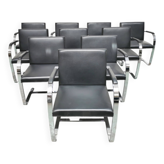 Suite de 8 fauteuils de bureau BRNO, Knoll