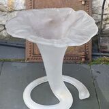 Corolla vase in antique frosted glass