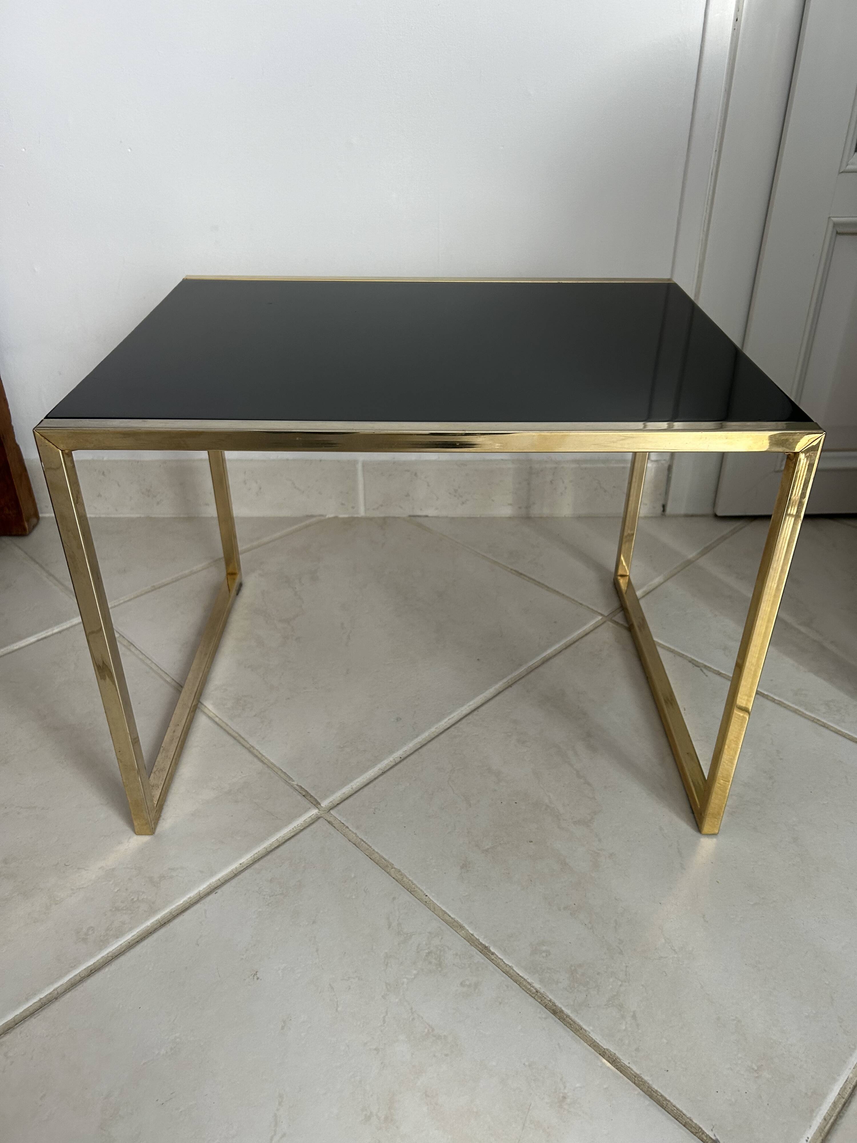 Golden side table