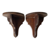 Wall shelves, wooden wall consoles