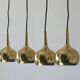 Lampes à suspension Ball de Frandsen Lighting, Danemark, 1970, Ensemble de 4