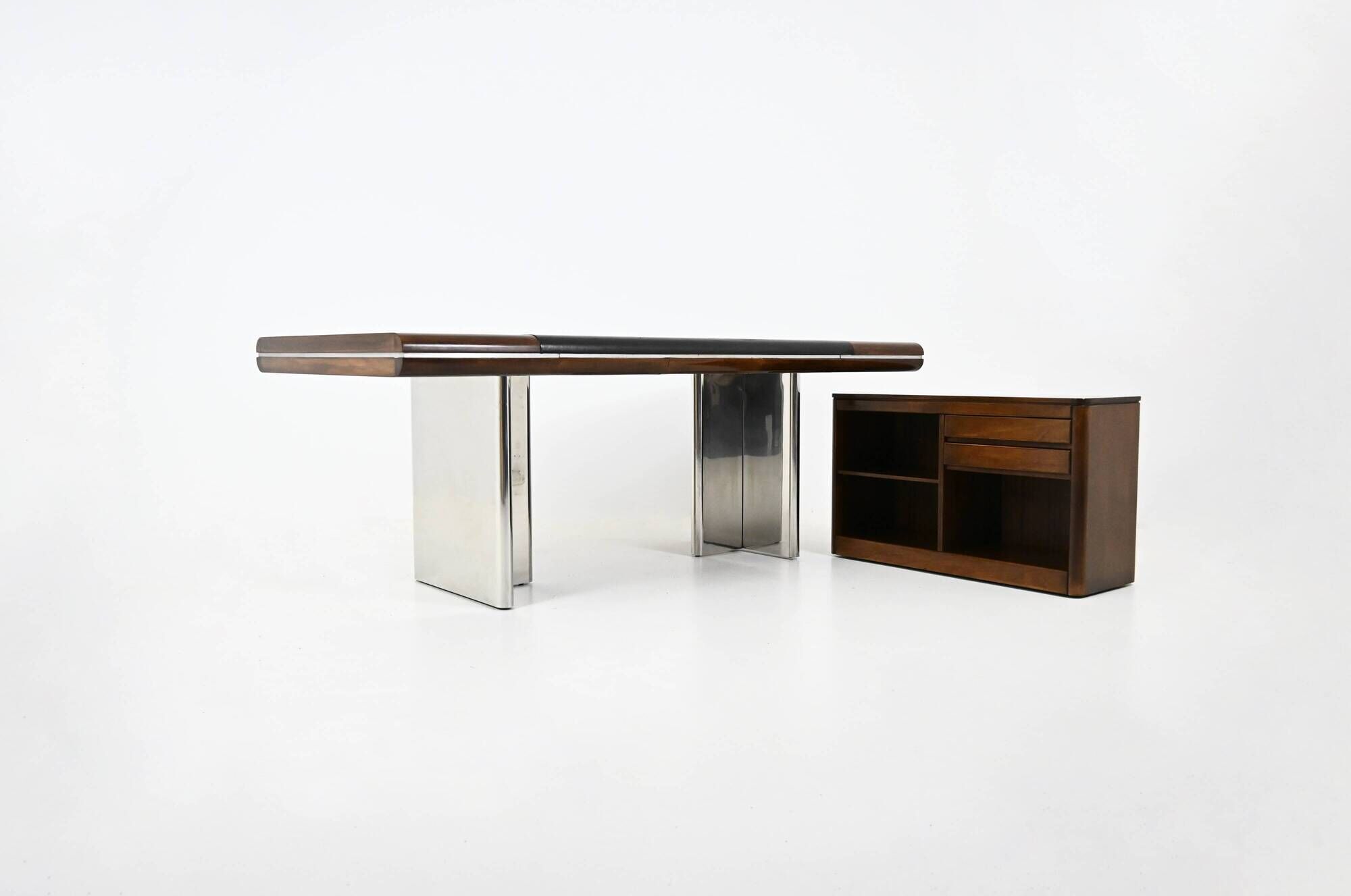 Italian desk designed by Hans Von Klier for Skipper, 1970s.