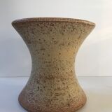 Vase diabolo en grès vintage