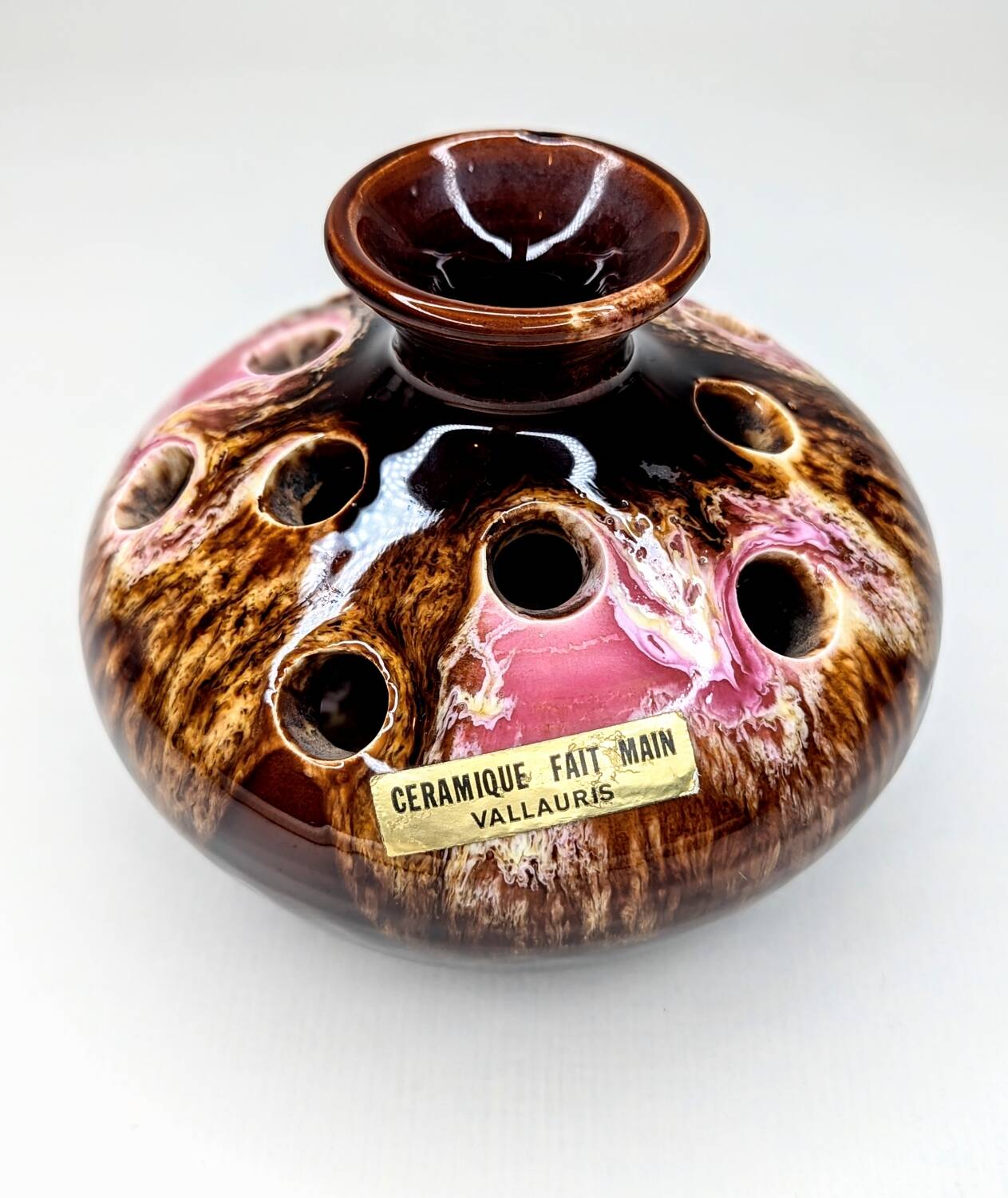 Vintage flower vase Vallauris AM