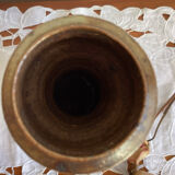 Pyrite stoneware bottle signed GRM