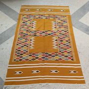 Handmade Berber colored patterned biker carpet  215 x120cm