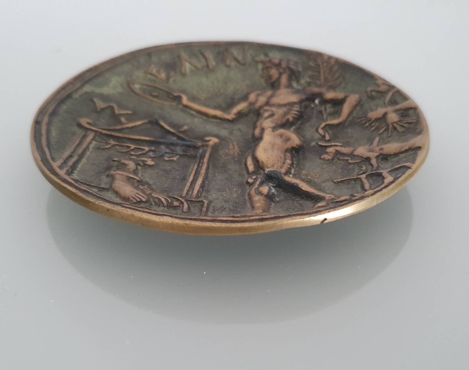 Art Deco bronze pocket emptier by Max Le Verrier