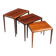 Johannes Andersen set of nesting tables in rosewood Silkeborg Denmark 1960
