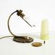 Beautiful, rare brass table lamp with glass shade | 1940s