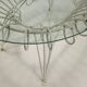 Vintage white enamelled iron garden table, Italy, 1960s