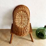 Rattan log basket
