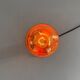 Simple table lamp in gilded porcelain by Philips NTD, 1960s, Germany.