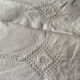Pair of old cotton embroidered pillowcases with monograms.