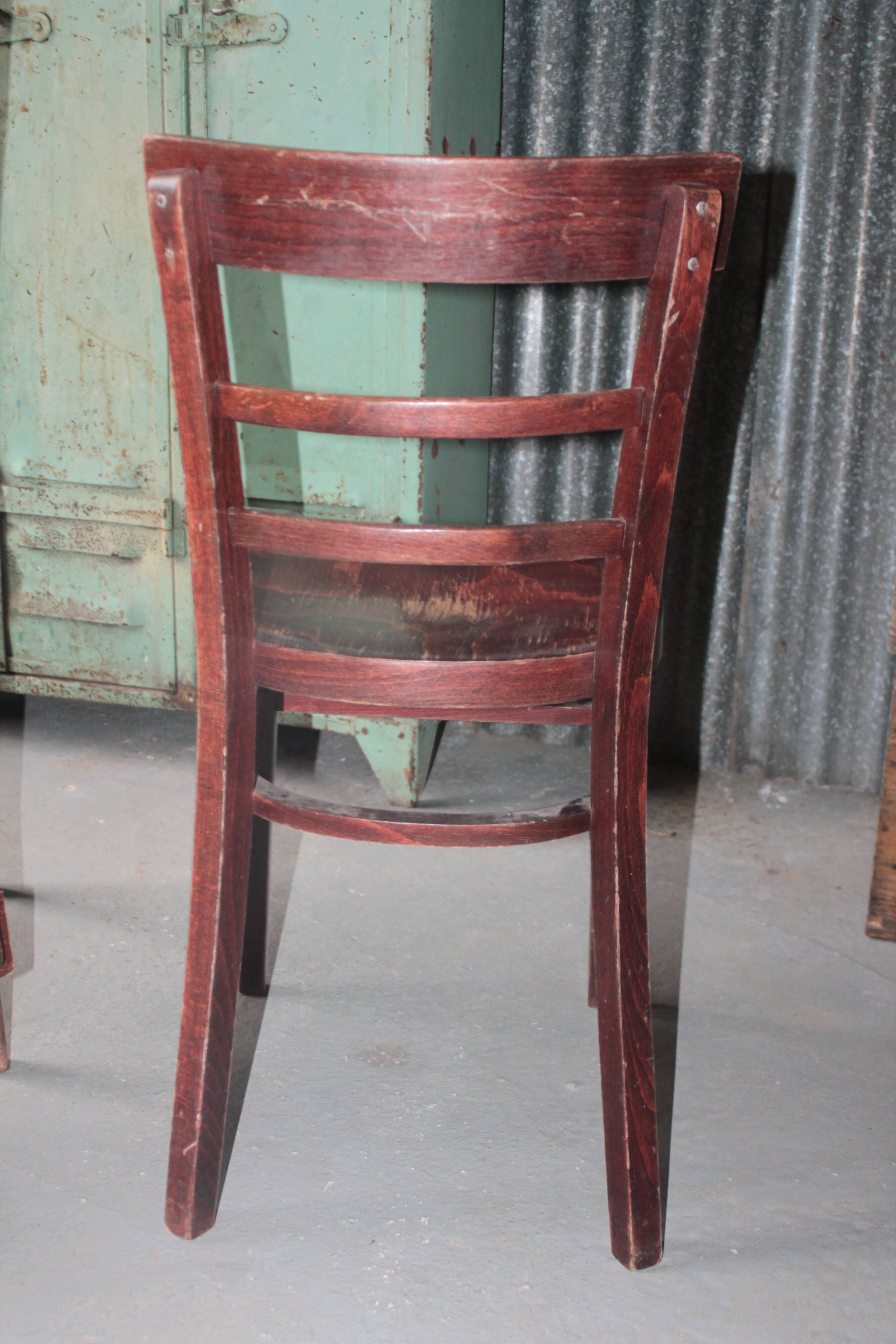 Lot of 6 bistro chairs
