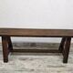 Antique solid wood bench