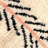 Handmade traditional Beni Ourain Berber rug, size 140 x 260 cm.