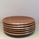 6 assiettes à desset en grès vintage