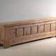 Antique polychrome carved low cabinet in pine – Xinjiang, circa 1900