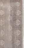 Vintage midcentury karapinar floral brown wool rug