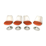 Series of 4 Tulip chairs by Eero Saarinen for Knoll
