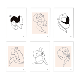 Lot de 6 illustrations de la collection " Les divinités "