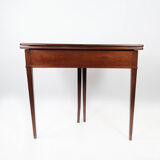 Empire game table of mahogany from around the 1830s
